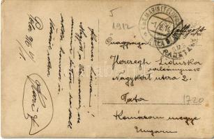 1916 SMS Radetzky az Osztrák-Magyar Haditengerészet Radetzky-osztályú csatahajó matróza puskával / K...