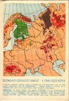 Suomalais-Ugrilaiset Kansat / Finno-Ugric language family map, A finnugor népek; a Sugurahvaste Instituut (Rokonnépek Intézete) kiadása