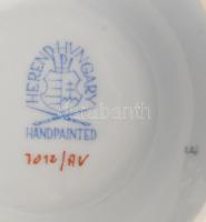 Herend Apponyi zöld mintás váza. Jelzett, hibátlan, m: 18,5 cm