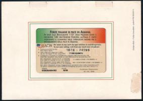 1997 Forze italiane di pace in Albania / Olasz békefenntartó erők Albániában alkalmi telefonkártya, ...