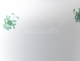 Herend Apponyi zöld mintás váza. Felfelé enyhén szélesedő vázatest, kézzel festett, jelzett, hibátla...