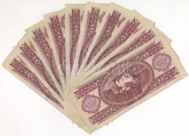 1975-1980. 100Ft (10x) T:F közte szép papír