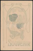 cca 1920 Jelzés nélküli, keményhátú, műtermi fotó egy leánykáról és kedvenc babájáról, a kép hátolda...