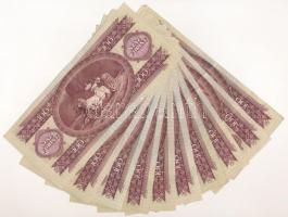 1975-1980. 100Ft (10x) T:VF,F mind szép papírral