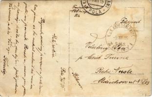 1915 SMS ZRÍNYI az Osztrák-Magyar Haditengerészet Radetzky-osztályú pre-dreadnought csatahajó matróz...