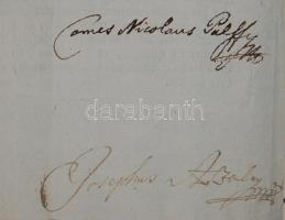 1768 A pozsonyi Helytartótanács leirata Körmöcbánya városának rajta gr. Pálffy Miklós Magyarország f...