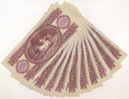 1975-1980. 100Ft (10x) T:VF,F mind szép papírral