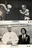 cca 1987 ,,Fogadjunk" című olasz filmvígjáték jelenetei és szereplői, 5 db vintage produkciós filmfotó ezüst zselatinos fotópapíron, a használatból eredő hibákkal, barna foltok a képeken, 18x24 cm