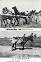 Lovak és lovasok különféle - eltérő időben, de cca 1989 előtt készült - filmek jeleneteiben, 9 db vi...