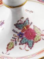 Herend Apponyi multicolor mintás gyertyatartó. Jelzett, hibátlan, m: 18 cm