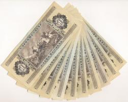 1980-1989. 50Ft (10x) T:VF,F mind szép papírral Adamo F21