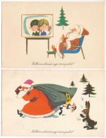 MIKULÁS - 35 db MODERN motívum képeslap és üdvözlőlap