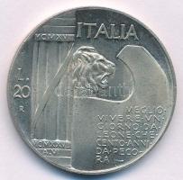 Olaszország DN (1945) 20L Cu-Ni "Mussolini" fantáziaveret T:AU
Italy ND (1945) 20 Lire Cu...