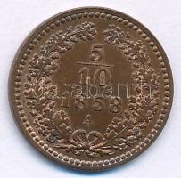 Ausztria 1858A 5/10kr Cu T:AU Austria 1858A 5/10 Kreuzer Cu C:AU Krause KM#2182