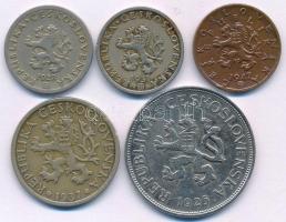 Csehszlovákia 1925. 5K + 1928-1931. 20h (2xklf) + 1937. 1K + 1947. 50h T:XF,VF
Czechoslovakia 1925....