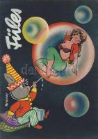 Ruszkay György (1924-1998): Füles boritóterv, vegyes technika papír, szignált 21x30 cm