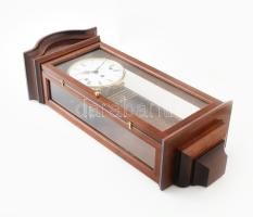 Comitti negyedütős Westminstert játszó falióra. Felhúzó kulccsal, működik , 70 cm