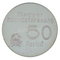 1974. 50Ft Ag "50 éves az MNB" dísztokban T:PP 
Adamo EM44