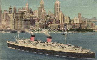 SS Queen Elizabeth by New York