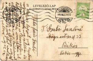 1916 Budapest XXII. Budafok, Törley kastély és pezsgőgyár. Szecessziós reklám, Art Nouveau, litho (E...