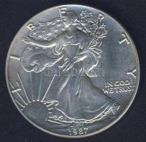 USA 1987. 1$ Ag 1oz. "Liberty" T:1-/2+