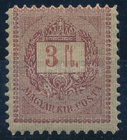 1888 3Ft sztereotip (halvány falc / light hinged)