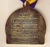 USA 1996. "Bostoni maraton" bicolor díjérem T:1 szalagon