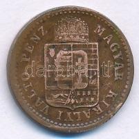 1891KB 1kr Cu "Fiume-címer" T:XF,VF patina