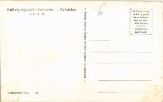 Csíkdelne, Delnita; Székely népviselet, széptevés, erdélyi folklór. Andory Aladics Zoltán felvétele ...