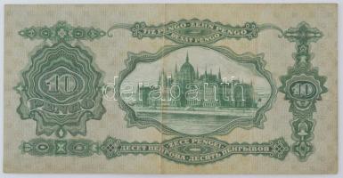 1929. 10P "B 283 057403" T:F Hungary 1929. 10 Pengő "B 283 057403" C:F Adamo P82