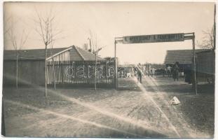 Kiskomlós, Comlosu Mic (Banat); K. Frauenhoffer Holzhandlung / fatelep / sawmill, timber yard. photo