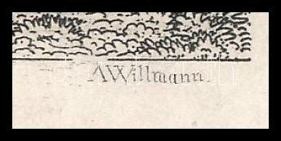 Eduard Willmann (1820-1877): Constantinopel (Konstantinápoly / Isztambul). Acélmetszet, papír, jelze...