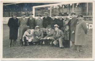 1933 Bern, Svájc - Románia válogatott labdarúgó mérkőzés, román focisták / Switzerland - Romania football match, Romanian football team. O. Rohr photo, sport (fl)