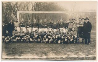 1933 Szabadka, Ripensia Temesvár - ZAK Szabadka labdarúgó mérkőzés, focisták / Ripensia Timisoara - ZAK Subotica football match, sport photo (Rb)