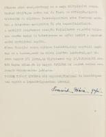 1933, Nagyatád, a Somssich család levele, melyben felkérnek egy fiatal jogászt Budapestre költöző fi...