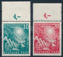 1949 Bundestag ívszéli sor Mi 111-112
