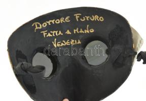 Steampunk pestis doktor maszk. Fesztiválmaszk, Venezia, h: 30 cm