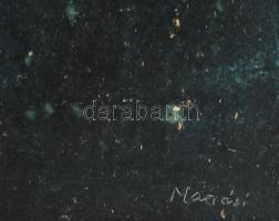 Máriási Masznyik Iván (1928-1997): Égitest. Olaj, farost, jelezve jobbra lent, hátoldalon autográf f...