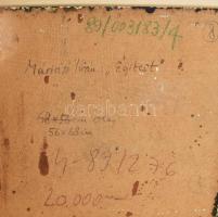 Máriási Masznyik Iván (1928-1997): Égitest. Olaj, farost, jelezve jobbra lent, hátoldalon autográf f...