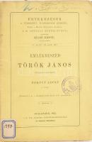 Érkövy Adolf: Emlékbeszéd Török János levelező tag felett. Értekezések a Természettudományok Köréből. VI. köt. III. szám. Bp., 1875, MTA, 21 p. Kiadói papírkötés, volt könyvtári példány. Felvágatlan lapokkal.