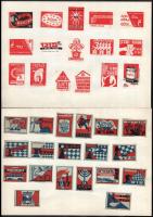 cca 1964 Kb 250 darabos izraeli gyufacímke gyűjtemény szépen rendezve lapokon