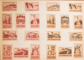 Kb 4000 darabos vegyes külföldi gyufacímke gyűjtemény szépen rendezve lapokon a világ minden tájáról