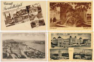 21 db RÉGI és MODERN történelmi magyar város képeslap vegyes minőségben / 21 pre- 1945 and modern historical Hungarian town-view postcards in mixed quality