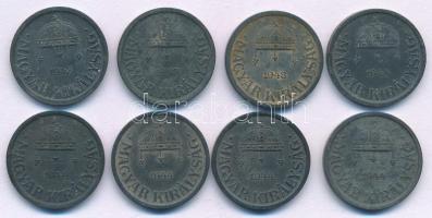 1943-1944. 2f Zn (8db) T:XF,VF Adamo P2.3