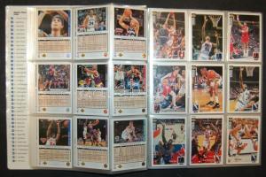 Sorszámozott kosárlabda kártyagyűjtemény albumban a 90-es évek legnagyobb sztárjaival