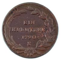 1790S 1kr Cu "II. József" T:XF
Huszár: 1896, Unger III.: 1337.c