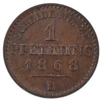 Német Államok / Poroszország 1868B 1pf Cu "I. Vilmos" T:AU
German States / Prussia 1868B ...