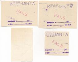 1849. 3kr "Pest városi hatóság" (3x), ebből két darab "KEFE-MINTA FALS" felülbél...