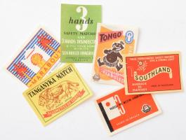 Kis doboznyi, de több száz darab vegyes külföldi gyufacímke