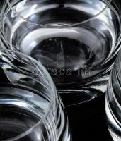 Ólomkristály whiskey pohár készlet, 6 db, magas minőségű ólomkristály, jelzés nélkül, hibátlan, d: 9...